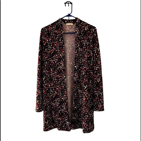 LK Luv Woman’s lightweight Open Front LS Cardigan *L* - Picture 1 of 4